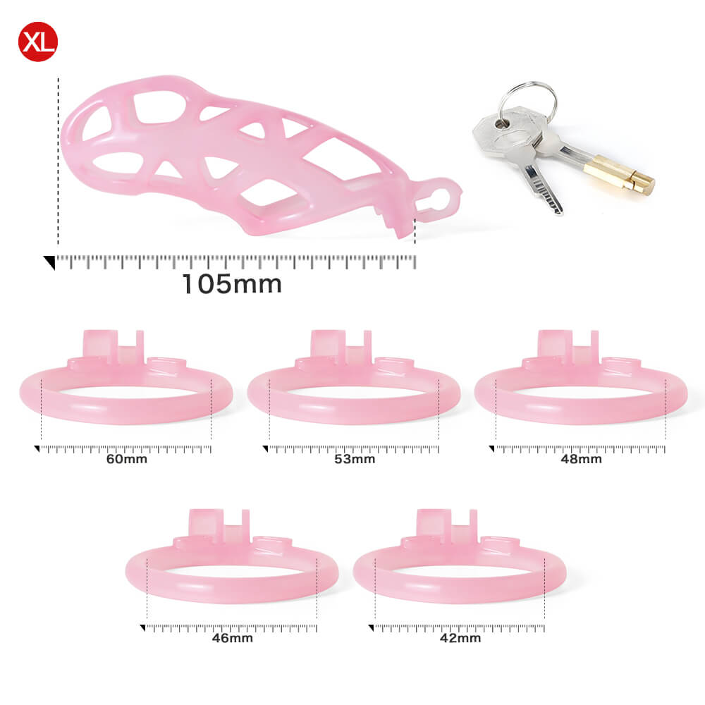 Ice Vision Design Mamba Chastity Cage Pink