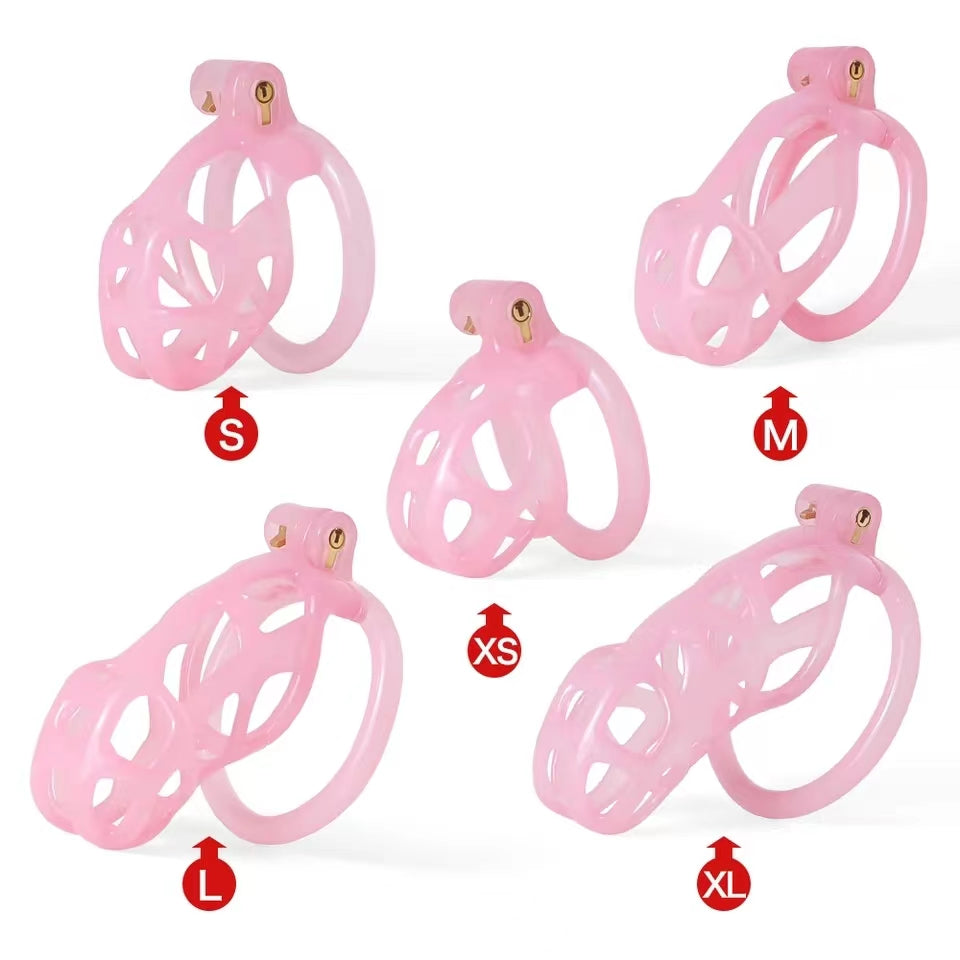 Ice Vision Pink Mamba Chastity Cage Type XS