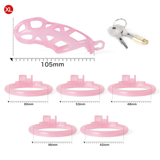 Ice Vision Pink Mamba Chastity Cage Type XL