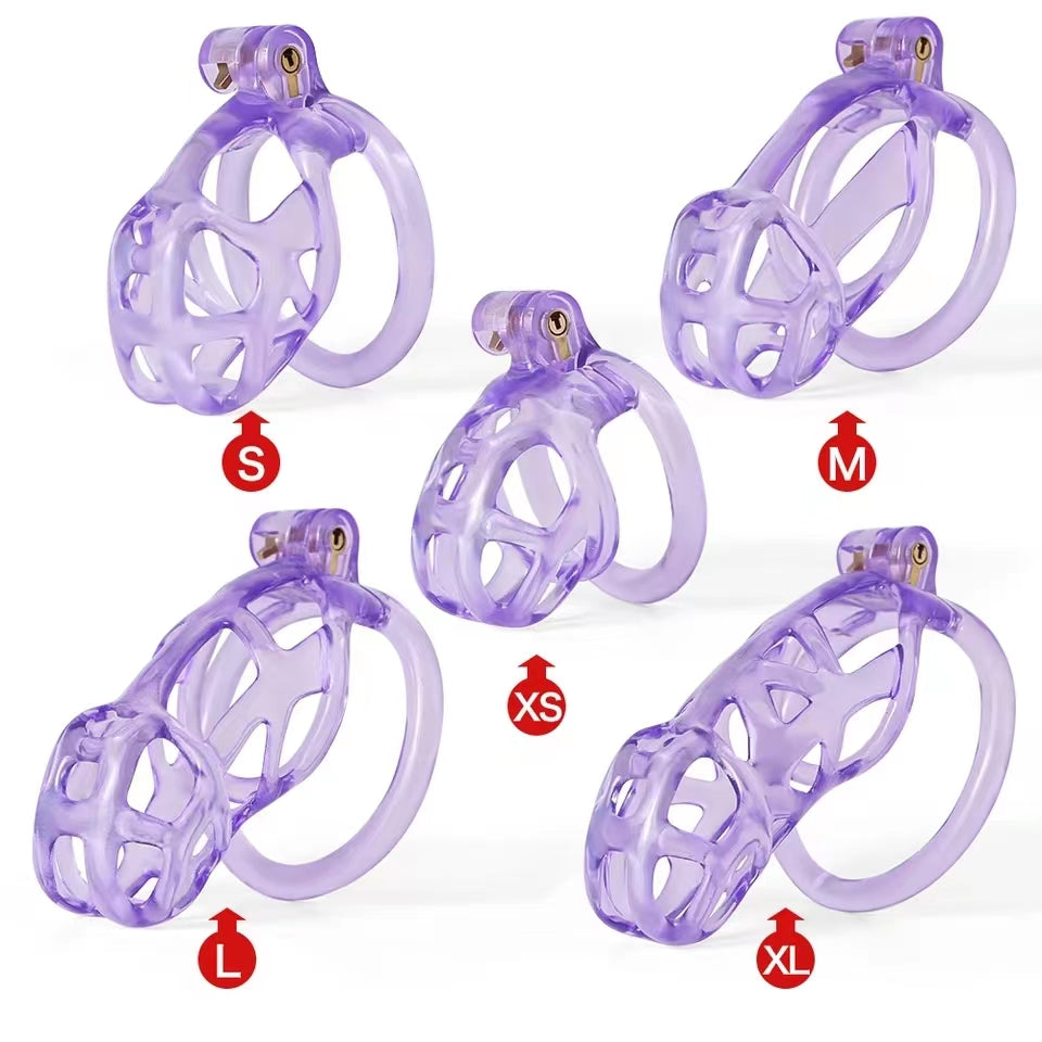 Ice Vision Purple Mamba Chastity Cage Type S