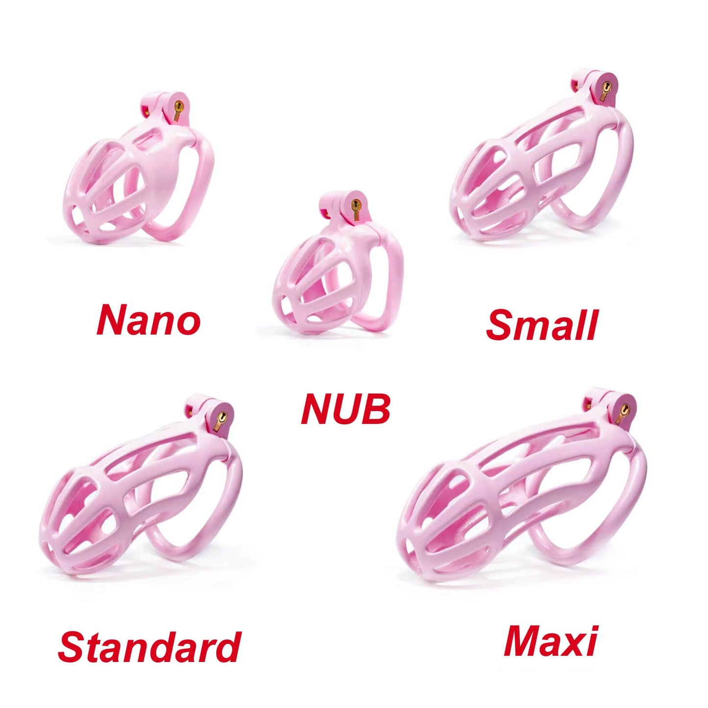 Small Pink Stripe Mamba Chastity