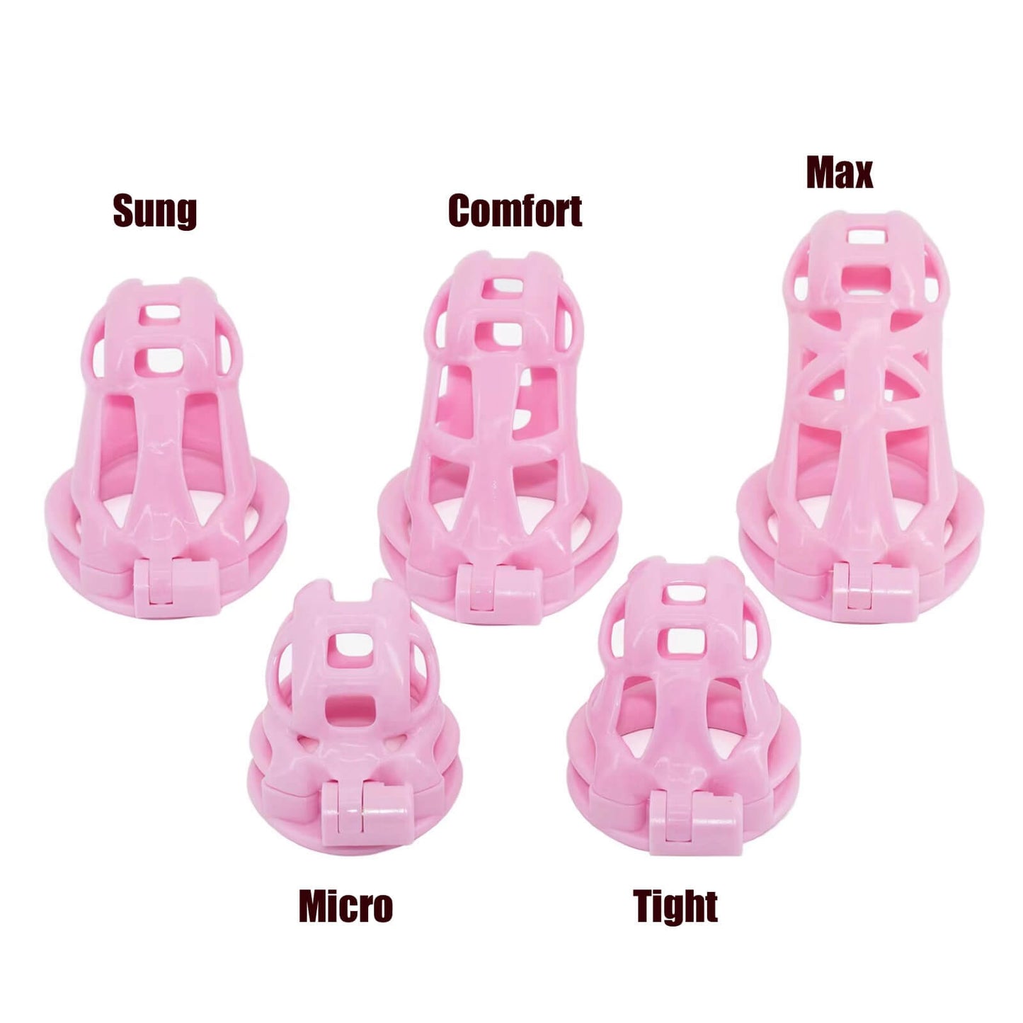 Upgraded Pink Sung Mamba 6.0 Chastity Cage