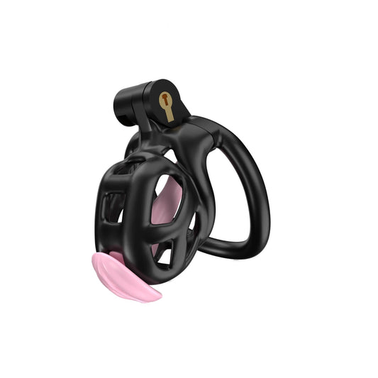 Black Mamba Nub Chastity Kit With Urethral