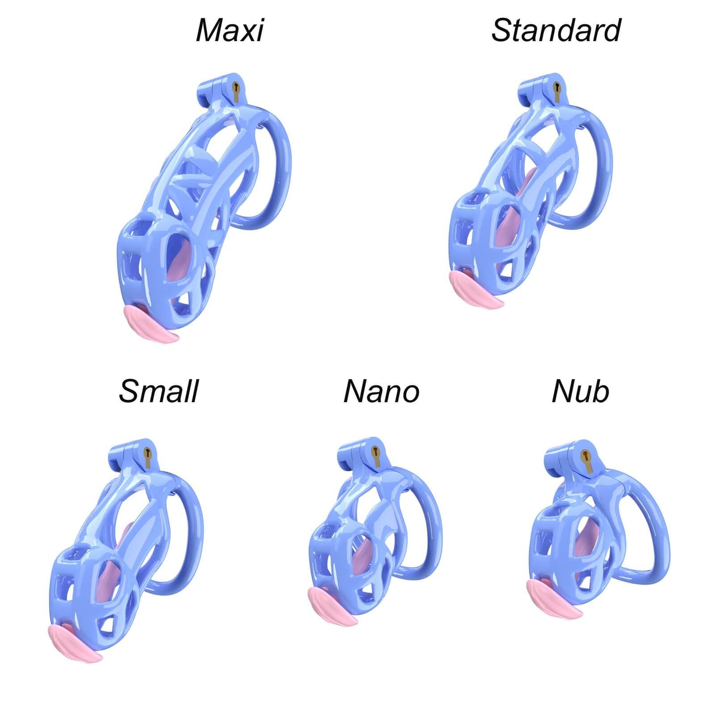 Blue Mamba Standard Chastity Kit With Urethral