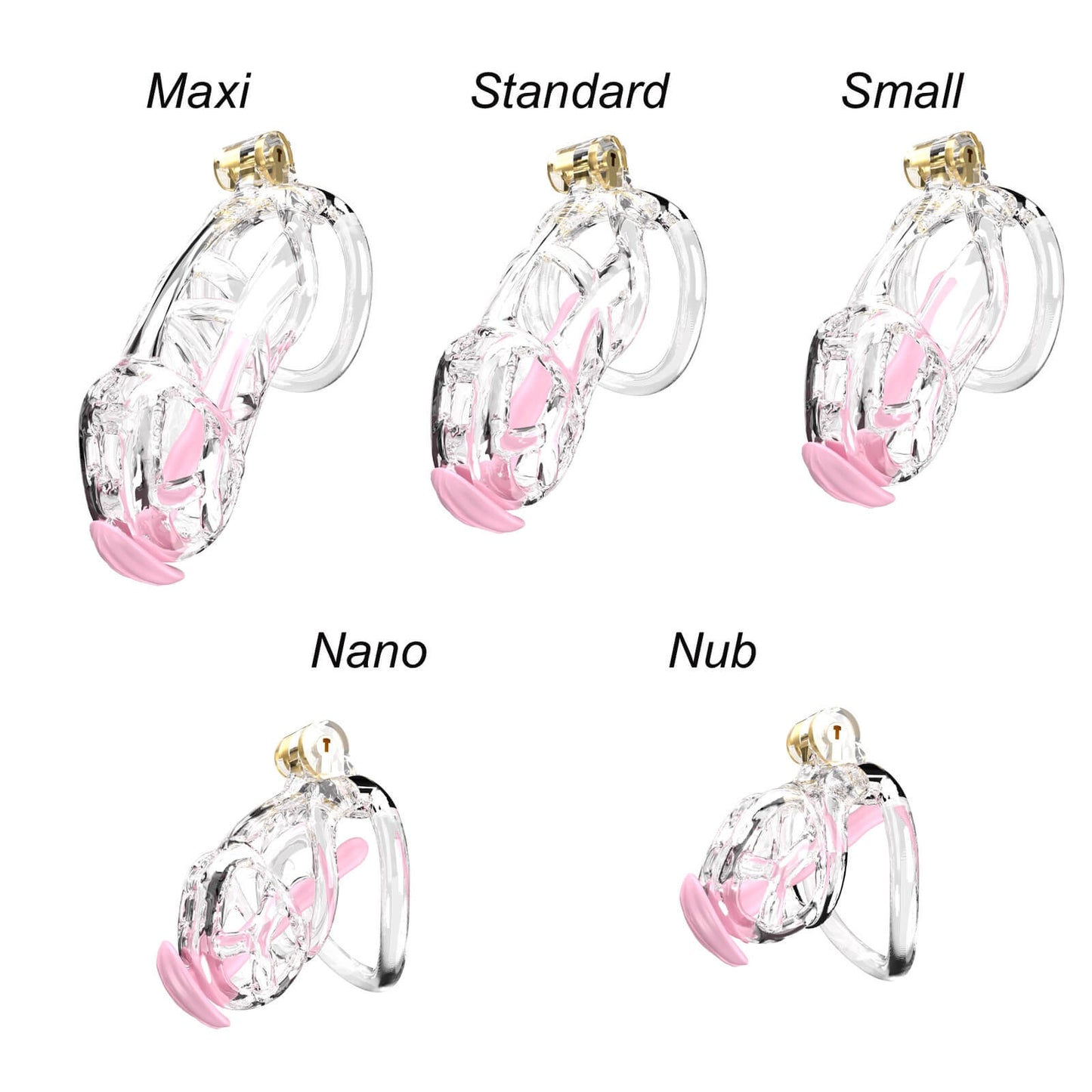 Transparent Mamba Nano Chastity Kit With Urethral