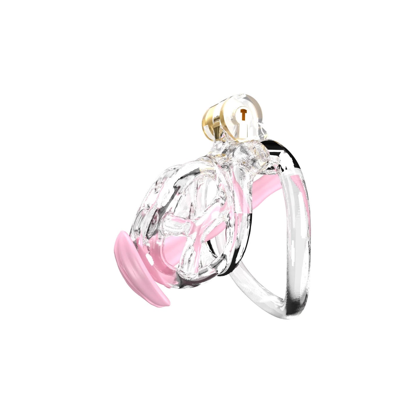 Transparent Mamba Nub Chastity Kit With Urethral