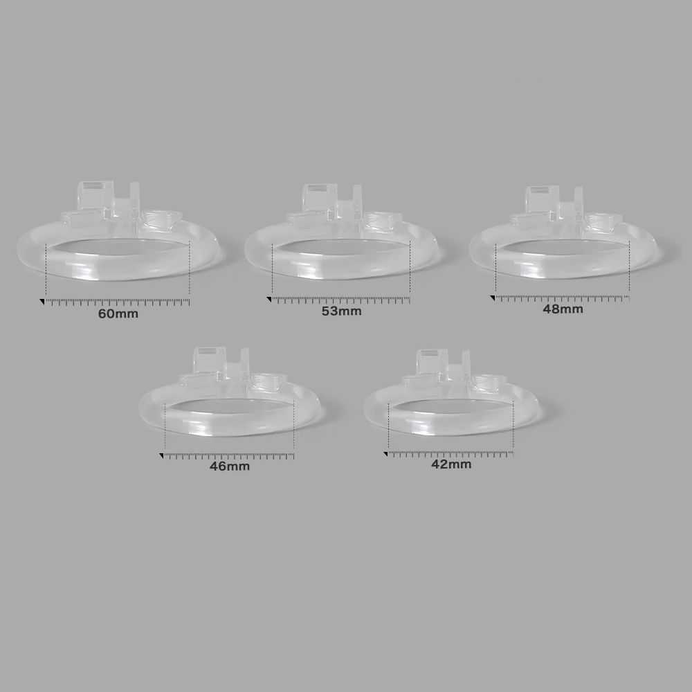 Ice Vision Clear Mamba Chastity Cage’s Ring