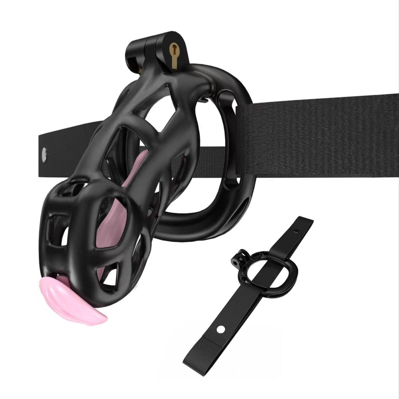Black Mamba Chastity Standard Kit With Belt And Urethral