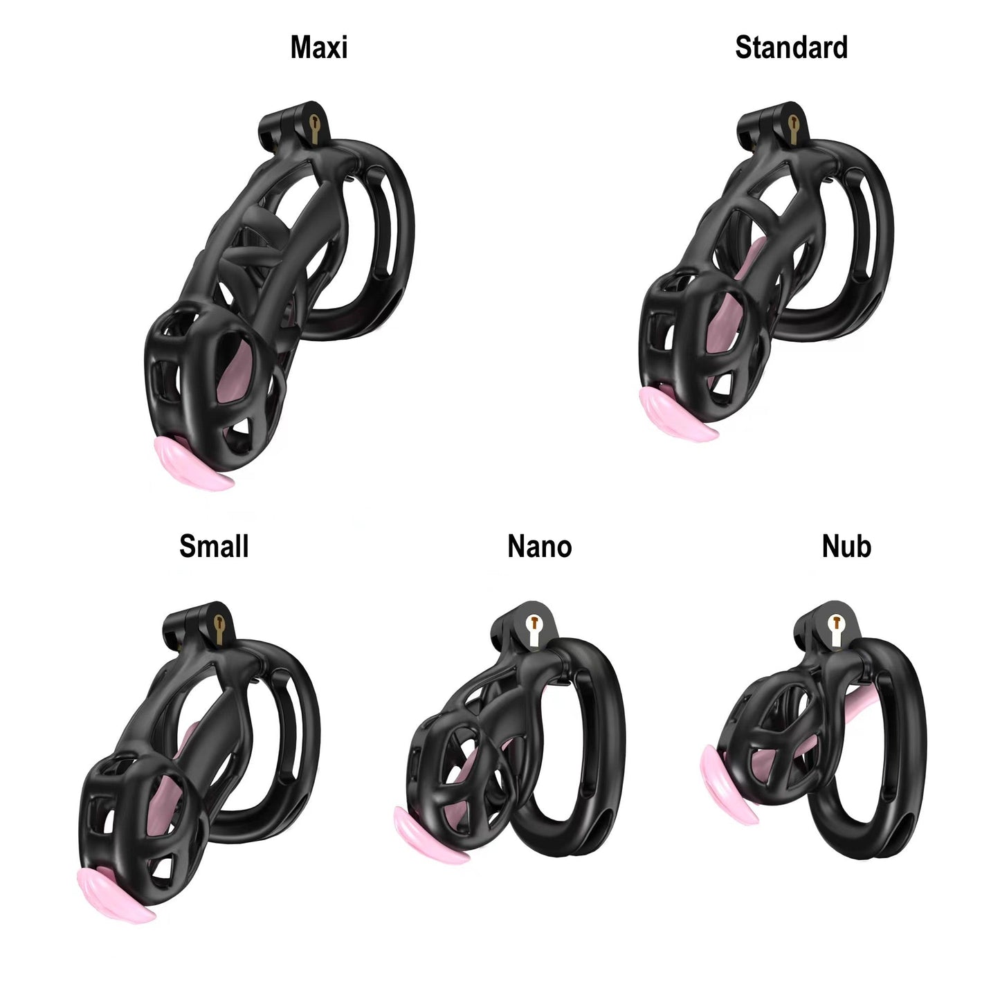 Black Mamba Chastity Nub Kit With Belt And Urethral