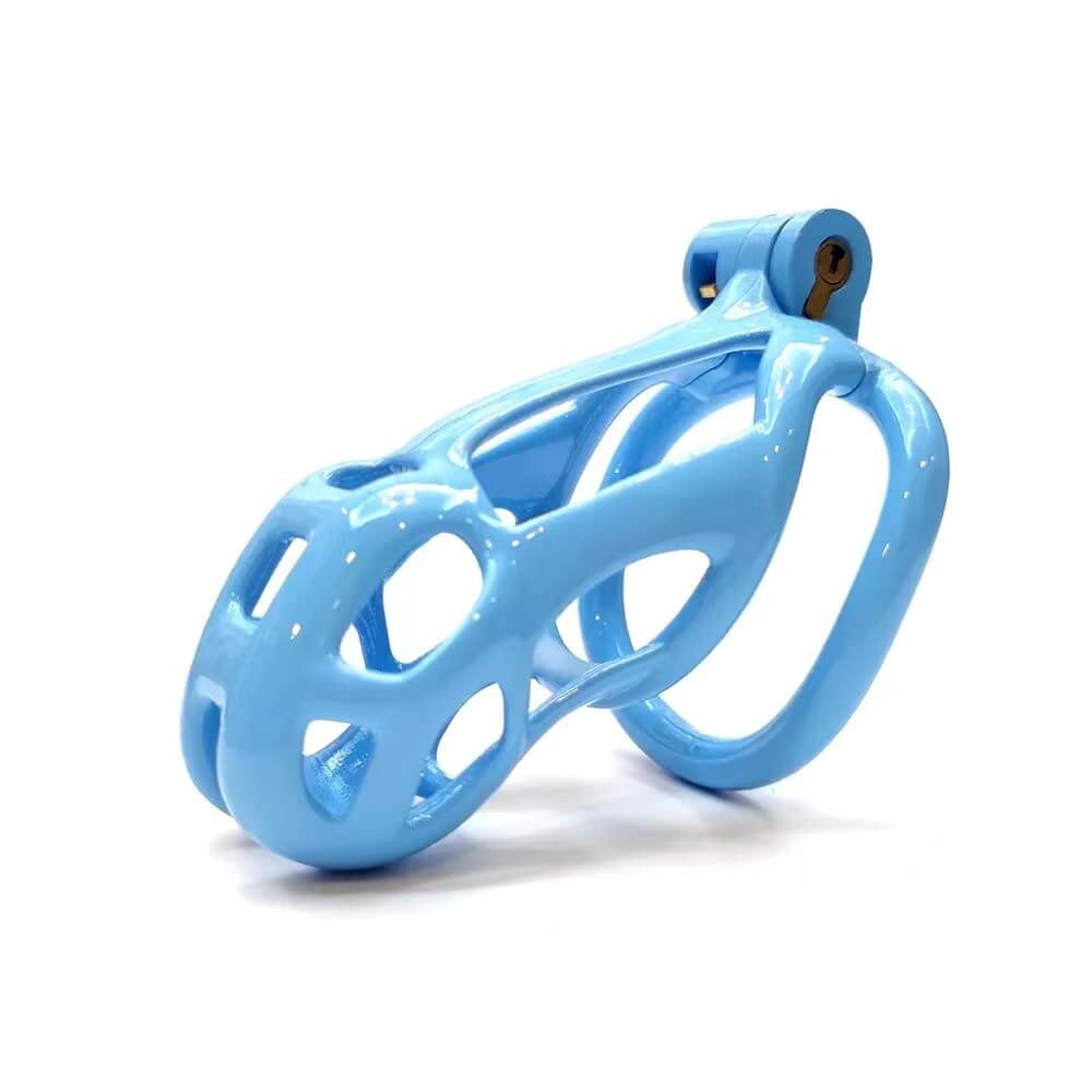 Small Blue Mamba Male Chastity Cage