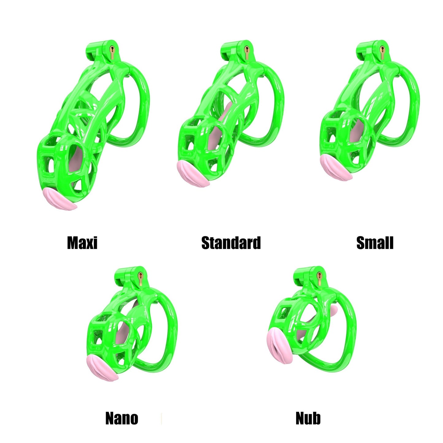 Green Mamba Maxi Chastity Kit With Urethral