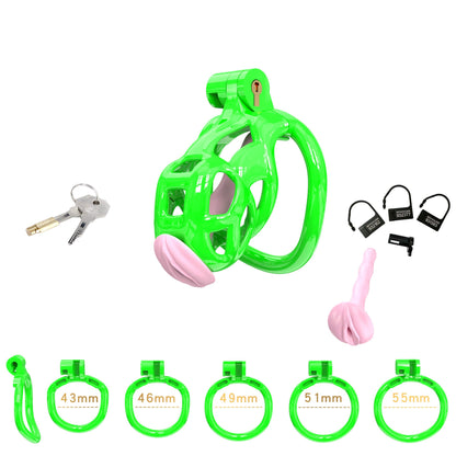 Green Mamba Nano Chastity Kit With Urethral