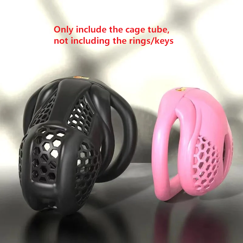 New Beehive Concealed Mamba Chastity Cage Tube - Not including the rings/keys