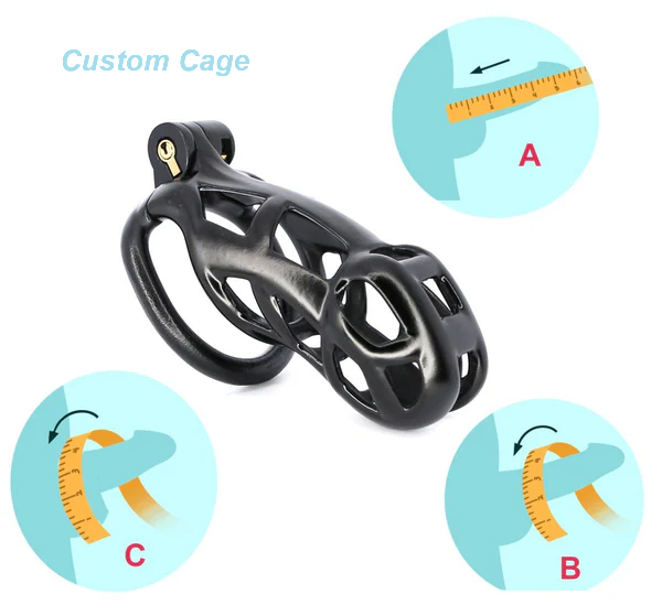 Custom 3D Printed Resin Chastity Mamba Cage