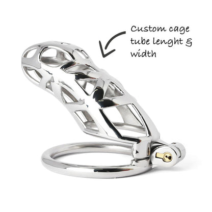 Custom Mamba Chastity Cage Steel