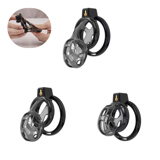Elastic Black Mamba Chastity Cage
