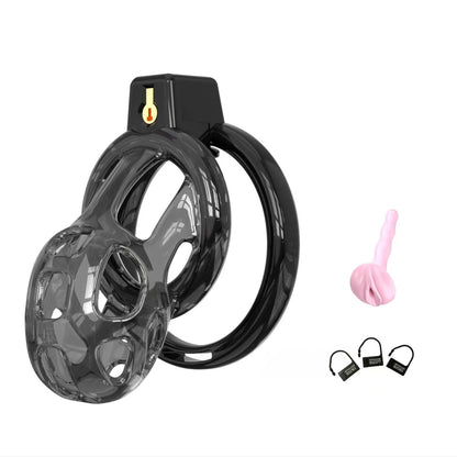 Elastic Black Mamba Chastity Cage