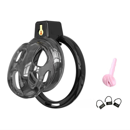 Elastic Black Mamba Chastity Cage