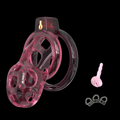 Elastic Soft Pink Mamba Chastity Cage