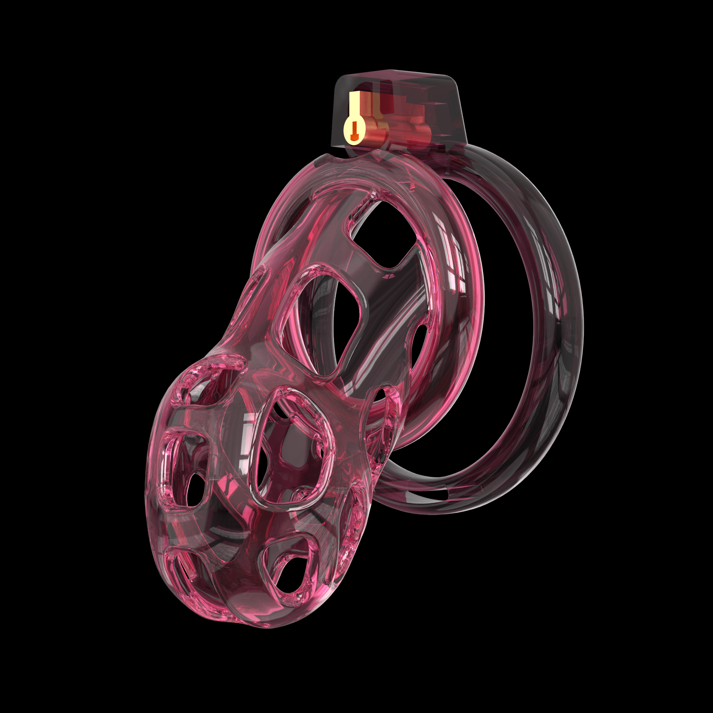Elastic Soft Pink Mamba Chastity Cage