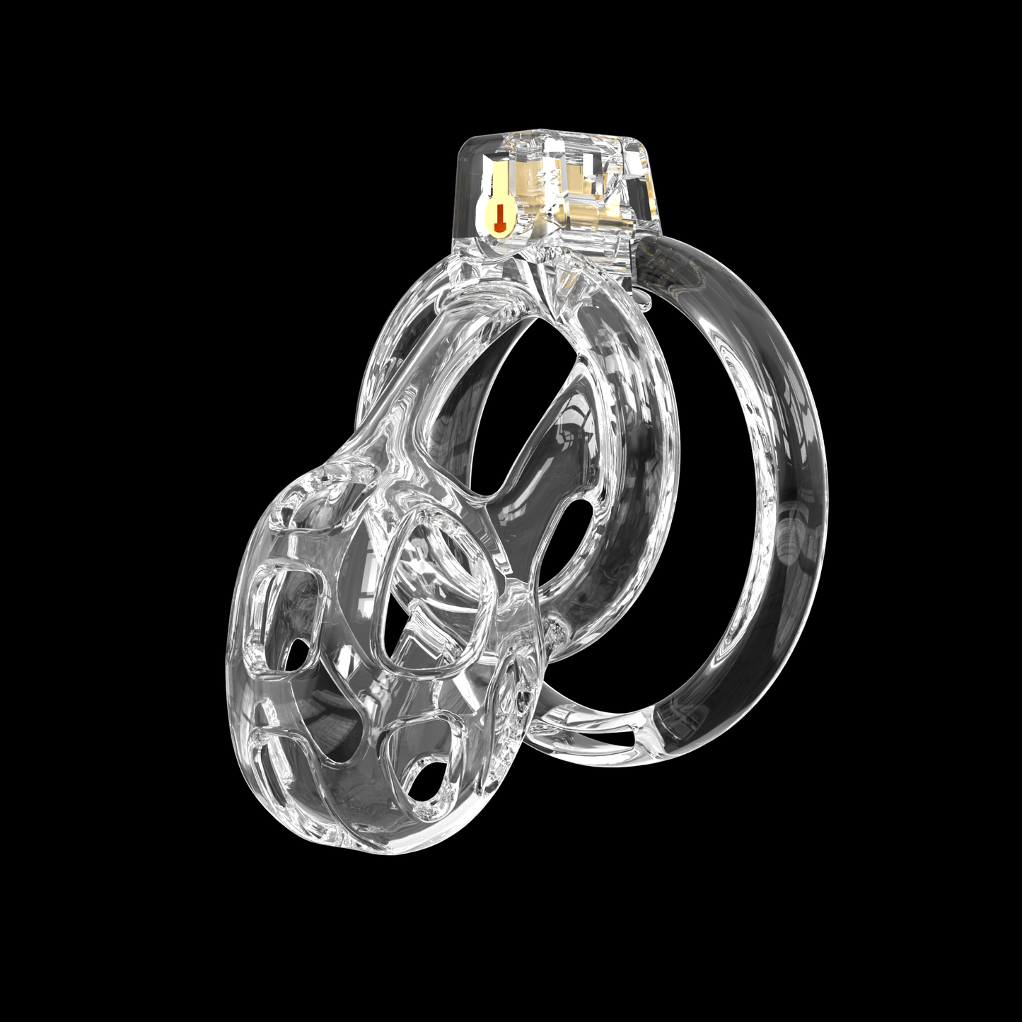 Elastic Transparent Cobra Chastity Cage - 4