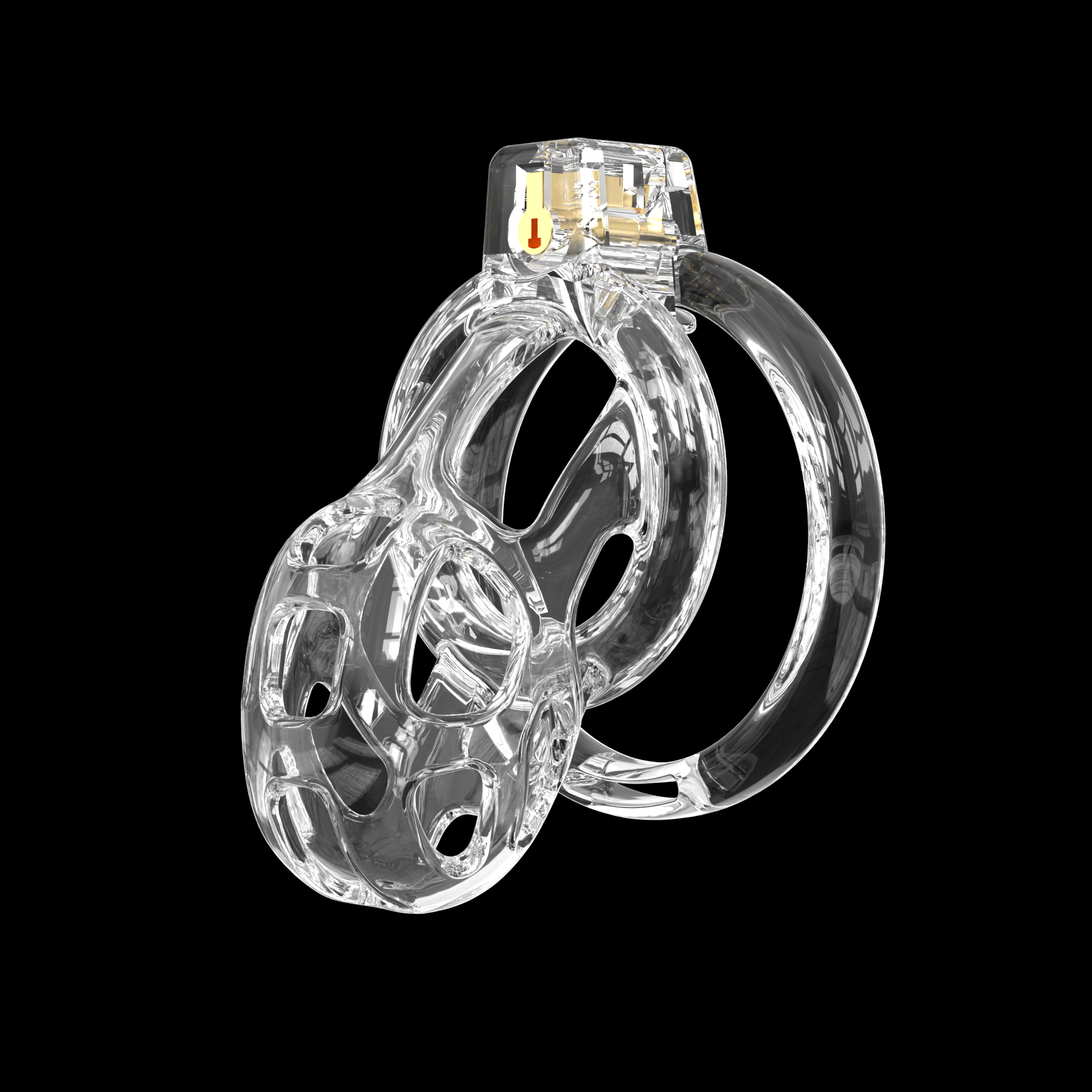 Elastic Transparent Cobra Chastity Cage - 4