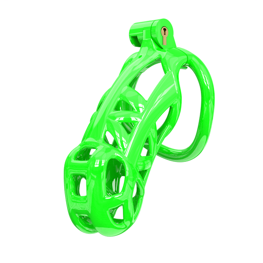 Maxi Green Mamba Male Chastity Cage