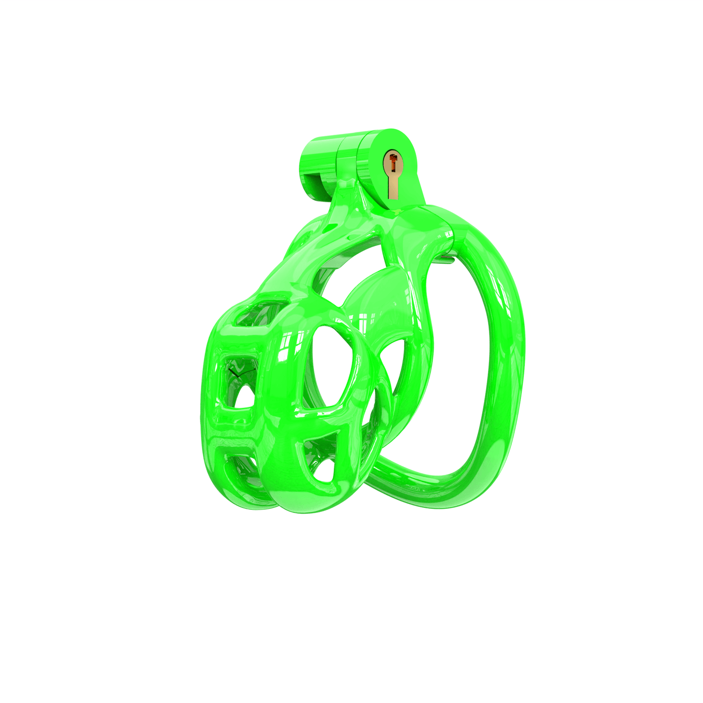 Nano Green Mamba Male Chastity Cage