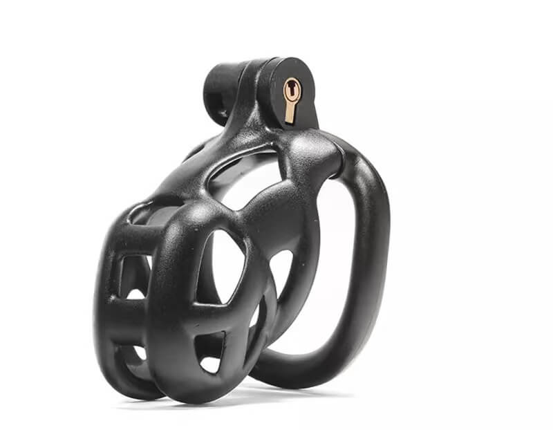 Mamba Male Chastity Cage With 4 Arc Rings Upgraded