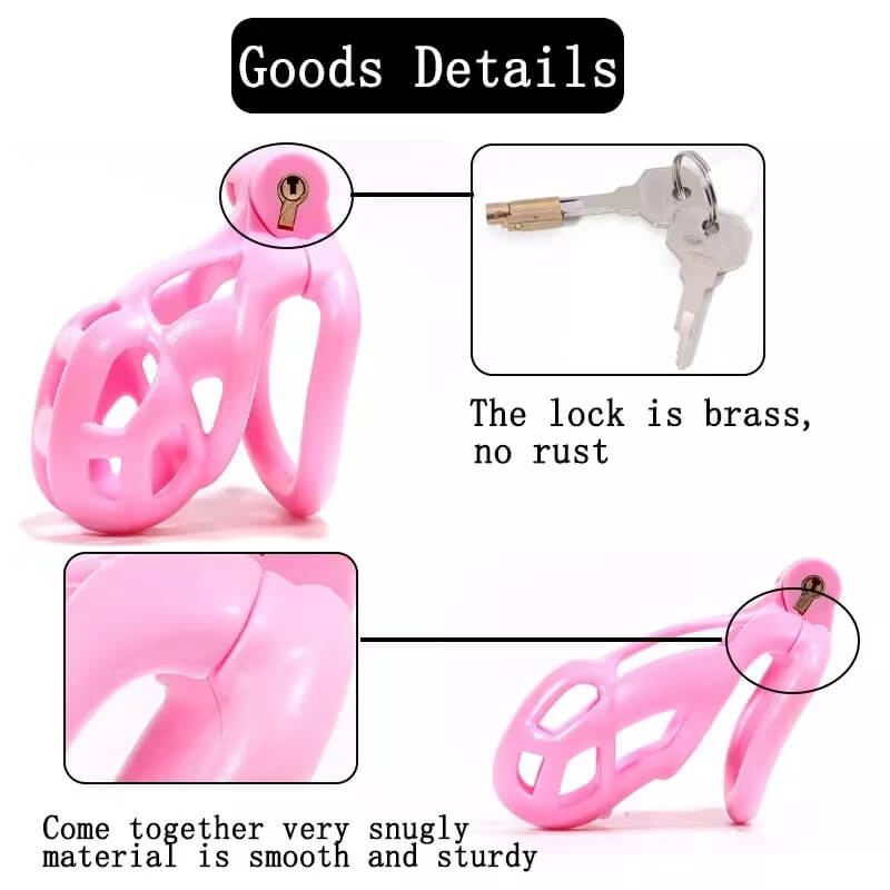 Mamba Male Chastity Cage With 4 Arc Rings Upgraded