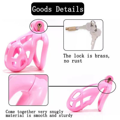 Mamba Male Chastity Cage With 4 Arc Rings Upgraded
