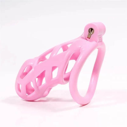 Mamba Male Chastity Cage With 4 Arc Rings Upgraded