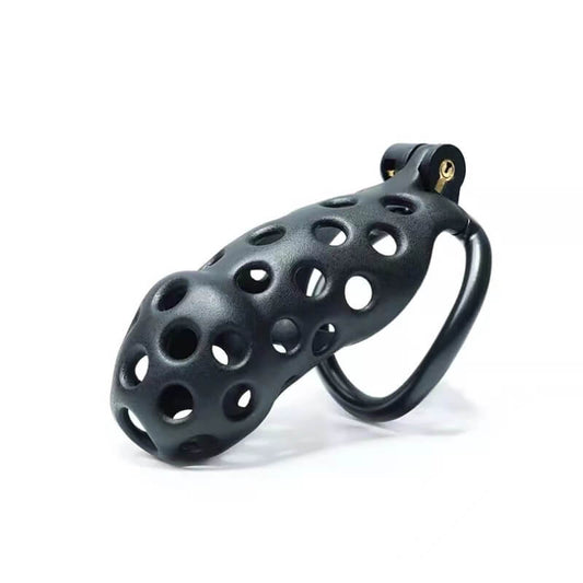 Maxi Hole Style Mamba Male Chastity Cage kit