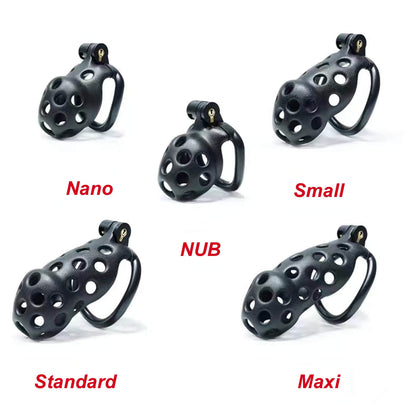 Nub Hole Style Mamba Male Chastity Cage kit