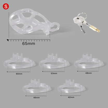 Ice Vision Clear MambaChastity Cage Type S