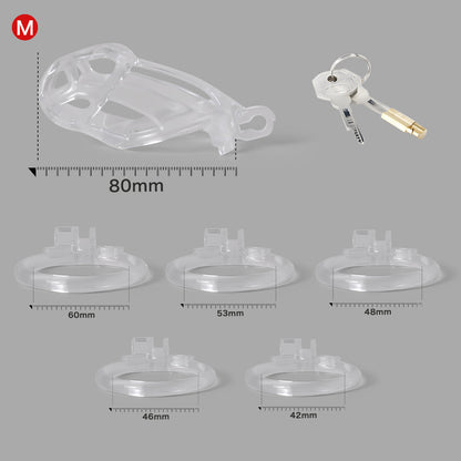 Ice Vision Clear Mamba Chastity Cage Type M