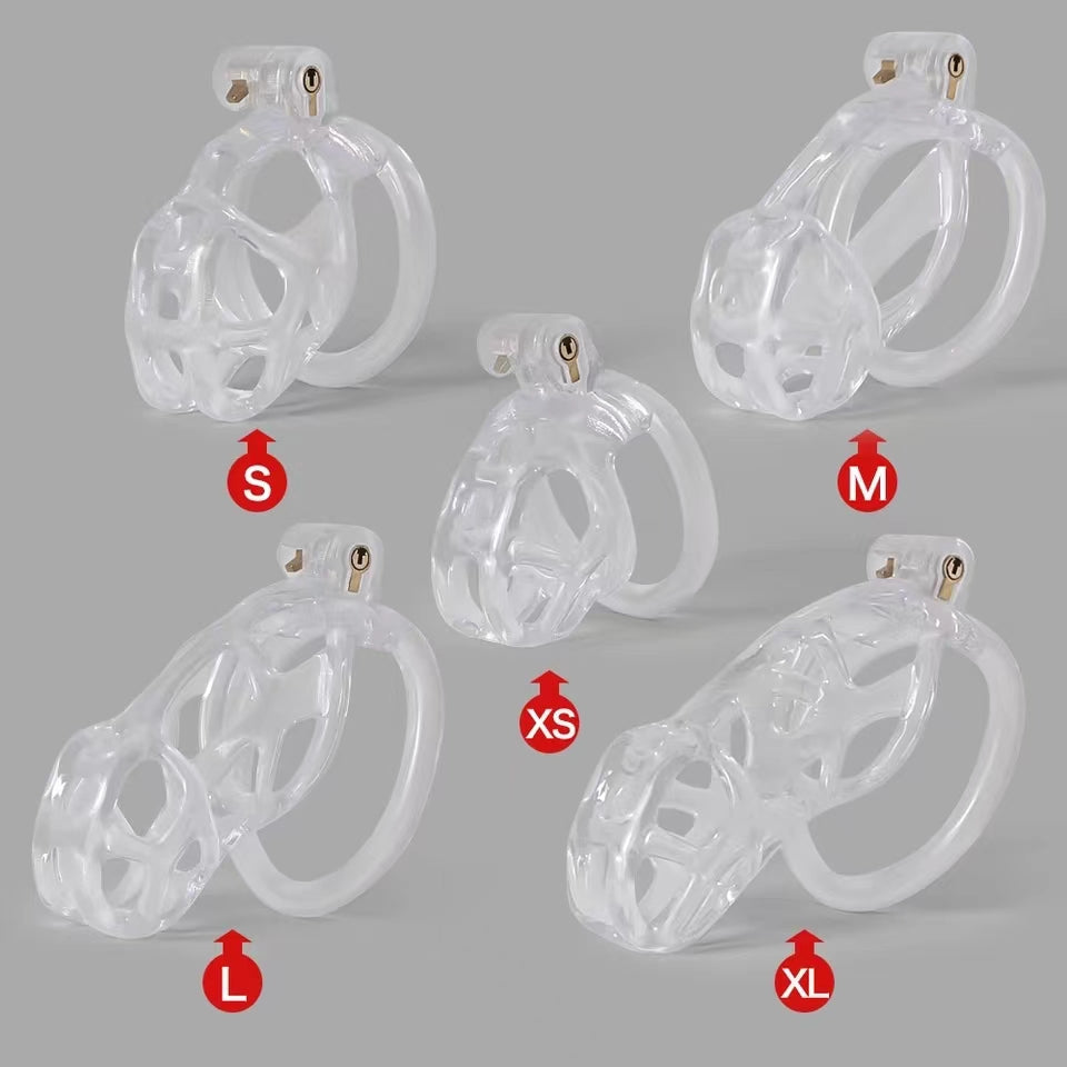 Ice Vision Clear Mamba Chastity Cage Type L