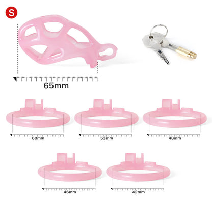 Ice Vision Design Mamba Chastity Cage Pink