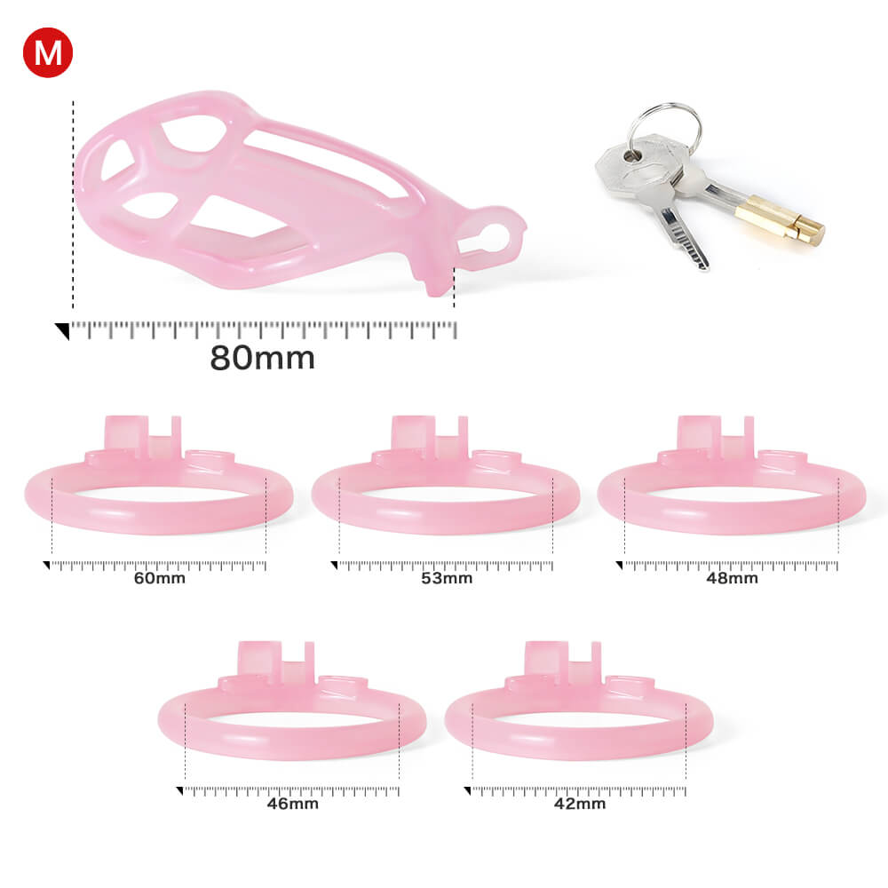 Ice Vision Design Mamba Chastity Cage Pink