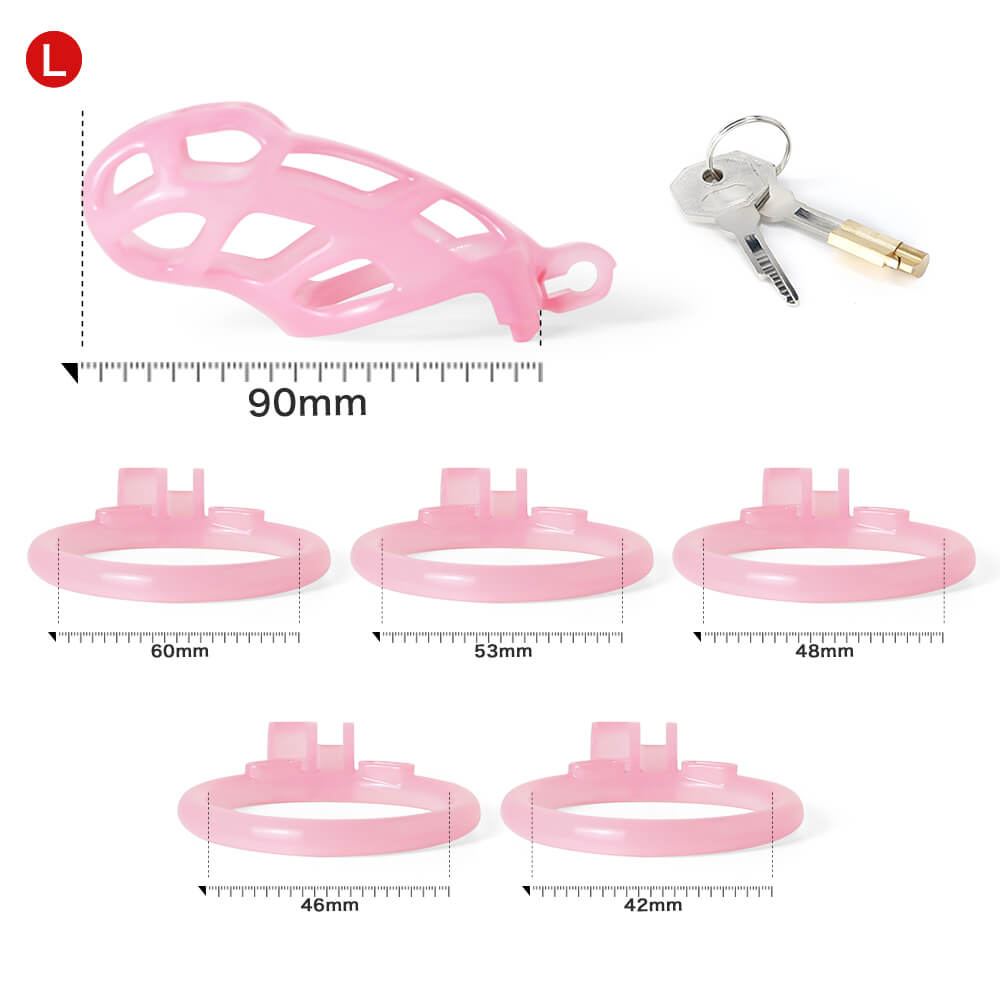 Ice Vision Design Mamba Chastity Cage Pink