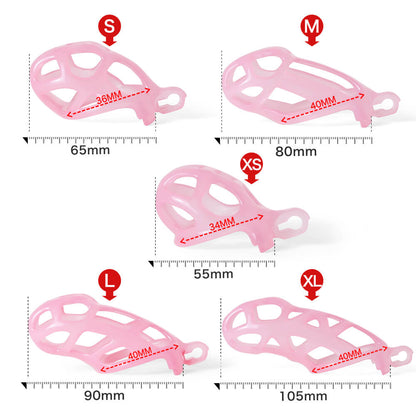 Ice Vision Design Mamba Chastity Cage Pink