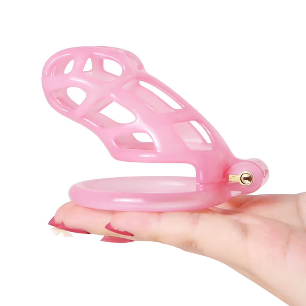 Ice Vision Design Mamba Chastity Cage Pink