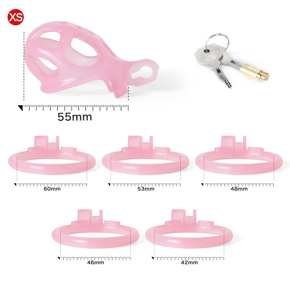 Ice Vision Design Mamba Chastity Cage Pink