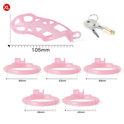 Ice Vision Design Mamba Chastity Cage Pink
