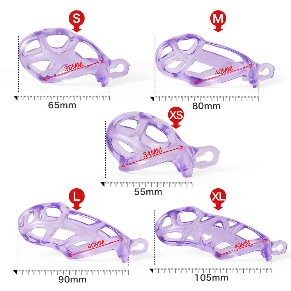 Ice Vision Design Purple Mamba  Chastity Cage