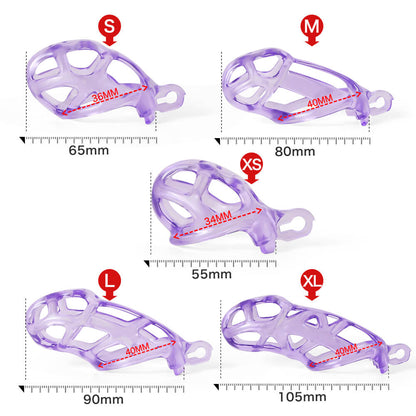 Ice Vision Design Purple Mamba  Chastity Cage