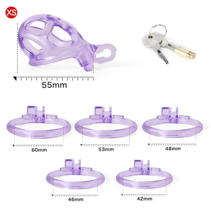 Ice Vision Design Purple Mamba  Chastity Cage