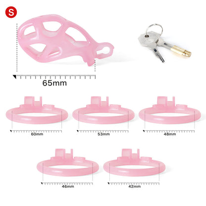 Ice Vision Pink MambaChastity Cage Type S