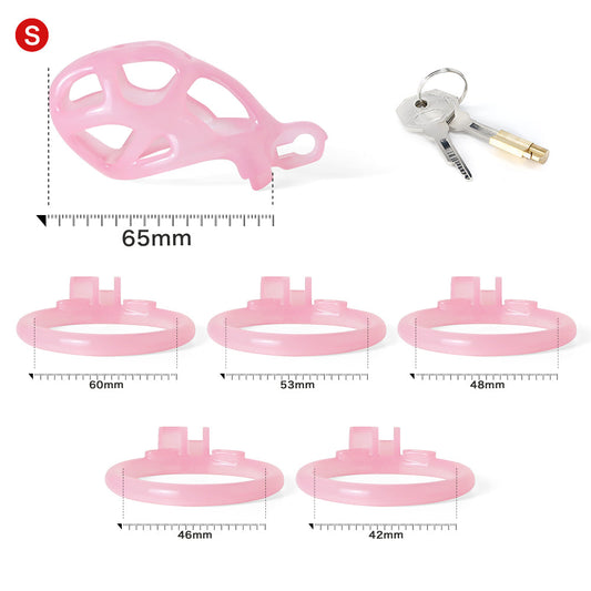 Ice Vision Pink MambaChastity Cage Type S