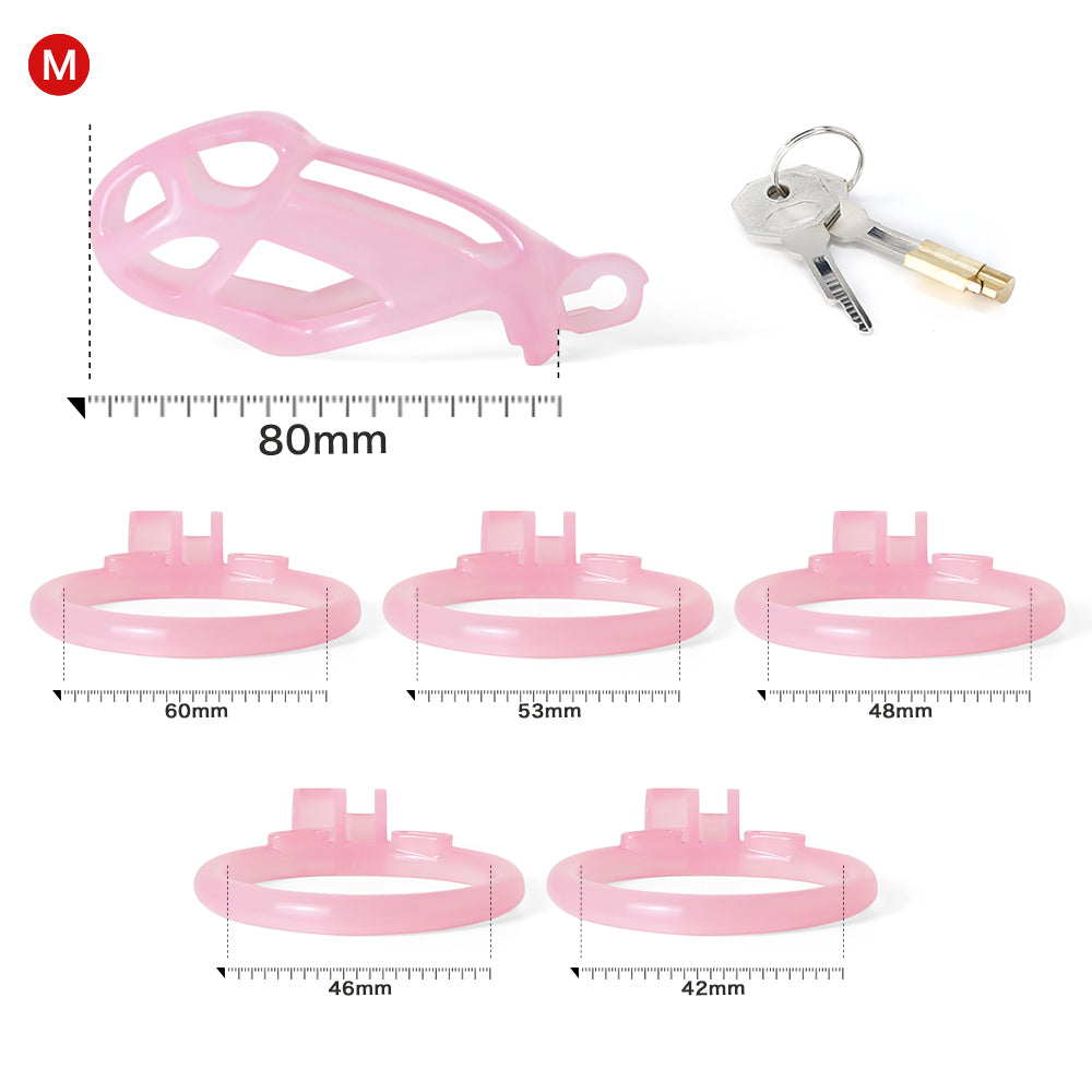 Ice Vision Pink Mamba Chastity Cage Type M